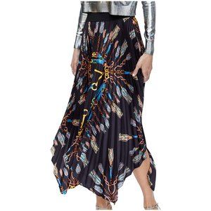 Zara Basic Pleated Asymmetrical Skirt, M